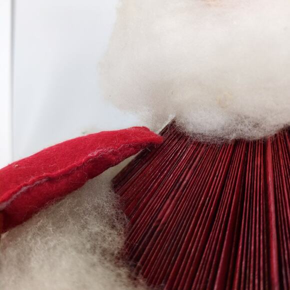 Vintage 1970s Santa & Mrs Claus Folded Magazine Skirt Dolls MCM Christmas Retro - Picture 6 of 11